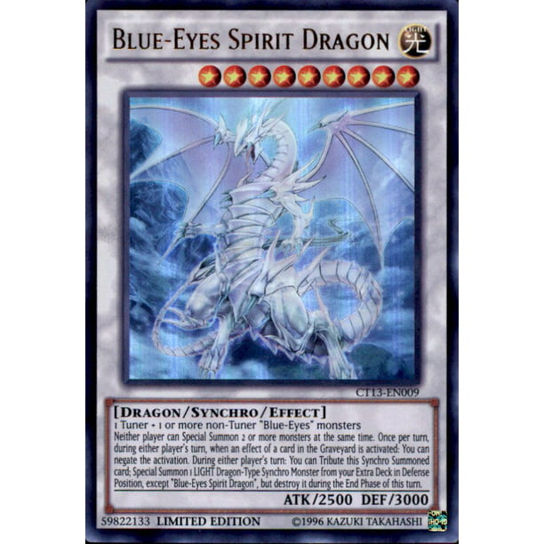 Limited Edition Ultra Rare LP Yugioh CT13-EN009 Blue-Eyes Spirit Dragon